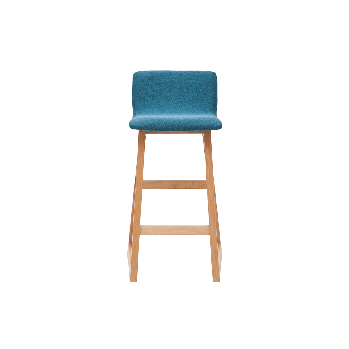 Tabourets de bar scandinaves bleu canard 65 cm (lot de 2) OSAKA