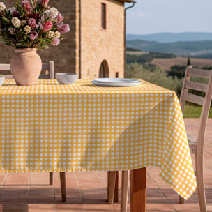 Nappe anti-taches Avignon Jaune - 100% coton -