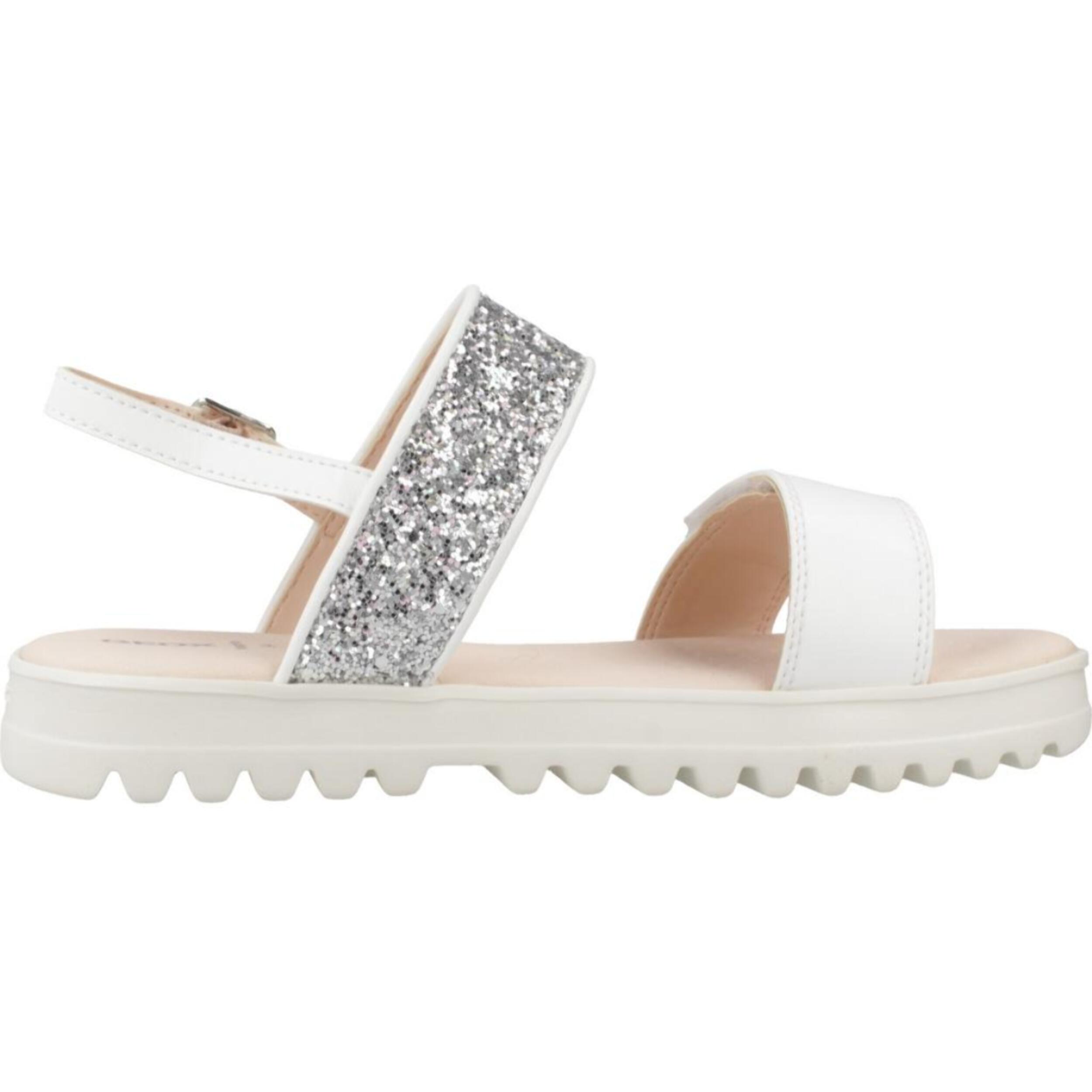 Sandalias Niña de la marca GEOX  modelo J SANDAL CORALIE GIR BLANCO