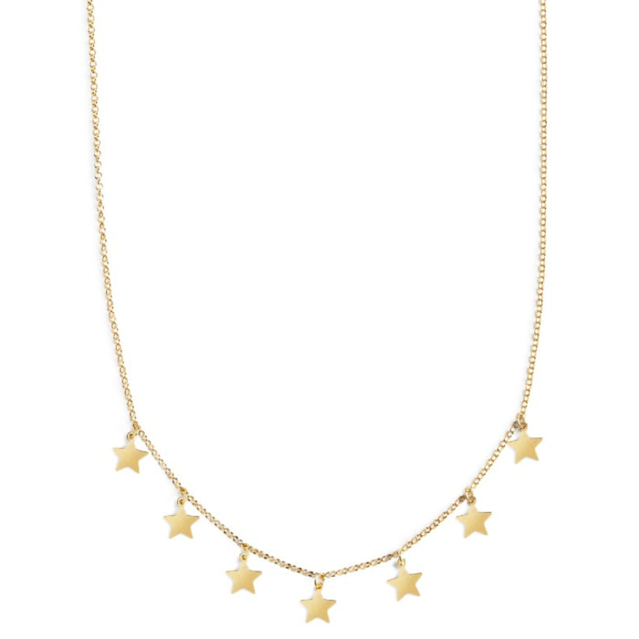 Collar Mini Stars Plata Baño Oro