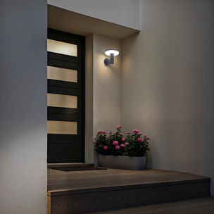 Applique Detekt solaire détecteur de mouvement gris graphite