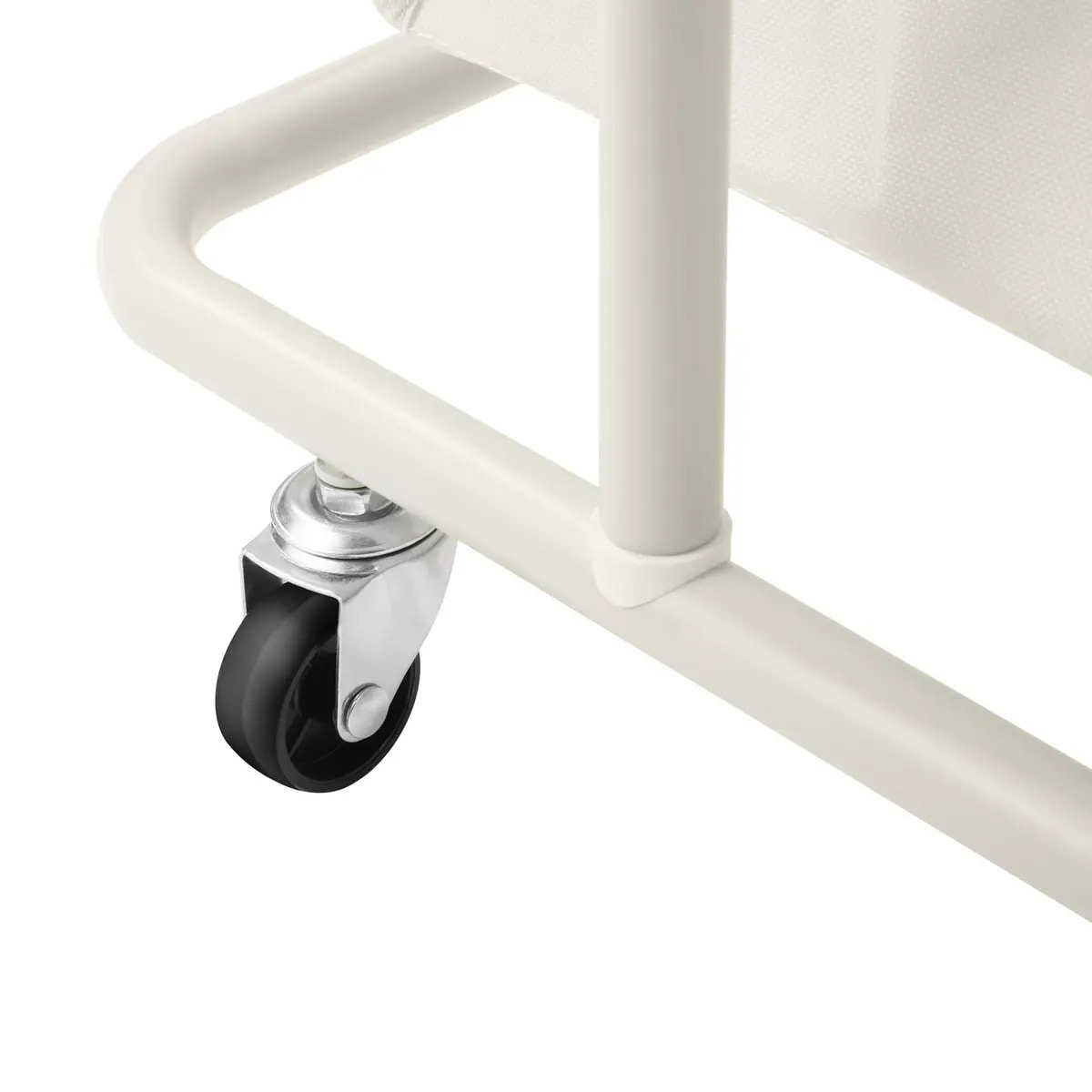 Panier à Linge Linea à Roulettes 3x47,7L Beige 79x44,8x79,4 cm