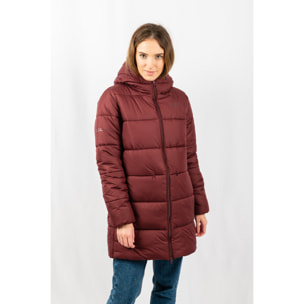 Chaqueta para mujer ECOON Paris Long Jacket - granate oscuro