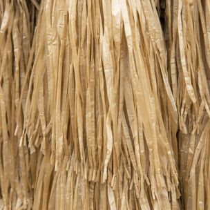 Parasol de jardin inclinable design Hawaï 265 cm raphia artificiel kaki