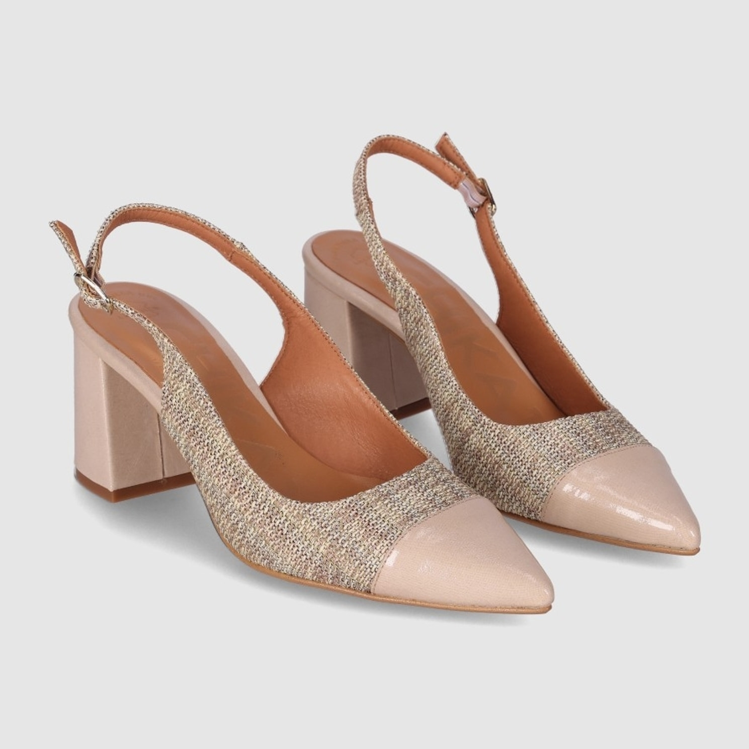 Zapatos de Tejido - Multicolor - Tacón: 6 cm