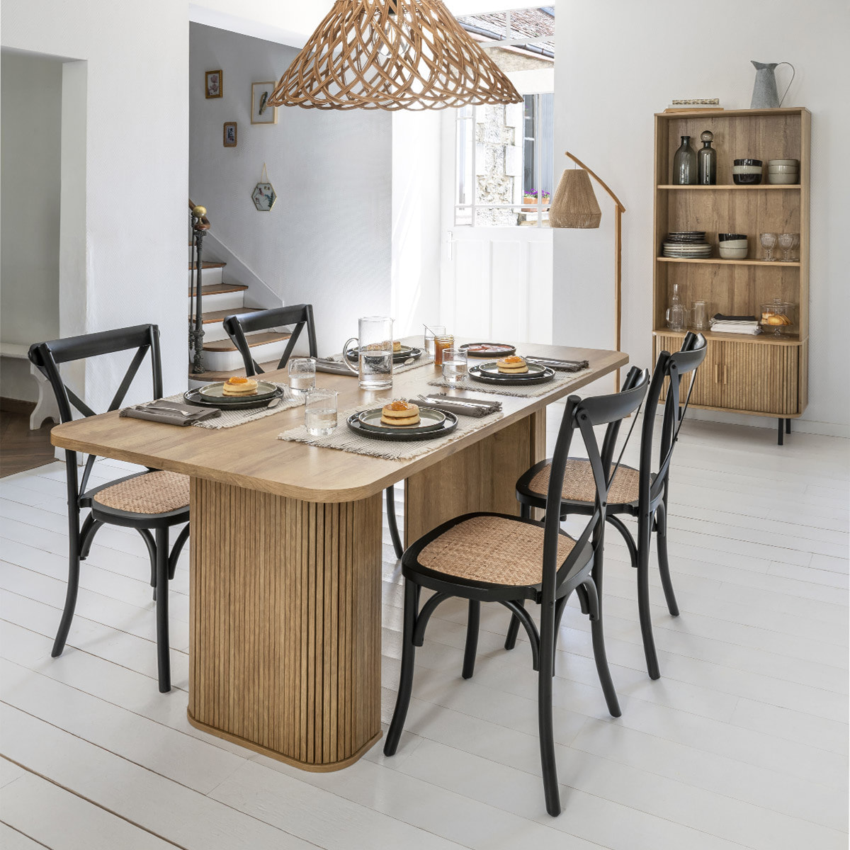 Chaise "Isak" - hêtre - noir