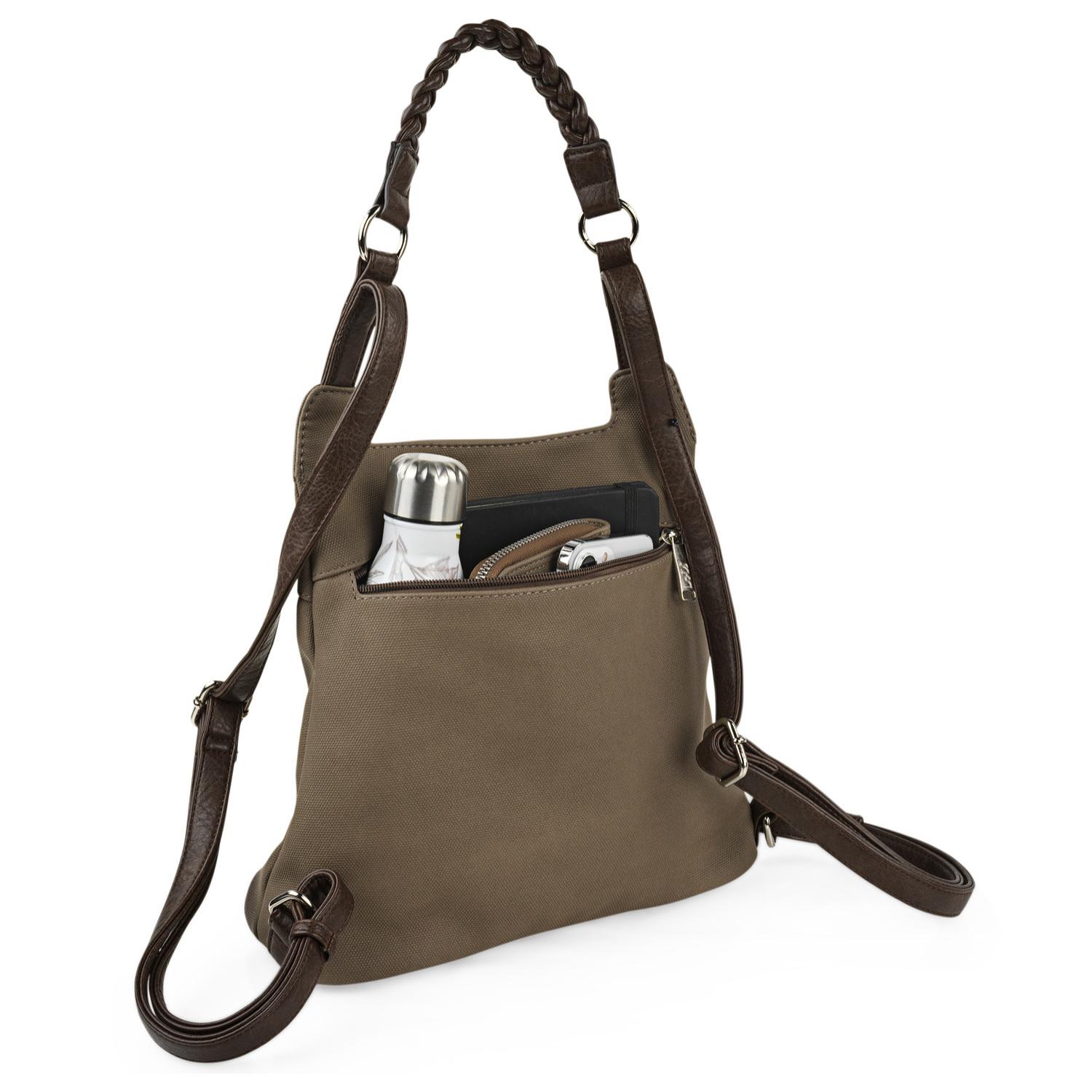 Bolso Mochila Mujer Lois Indiana Taupe