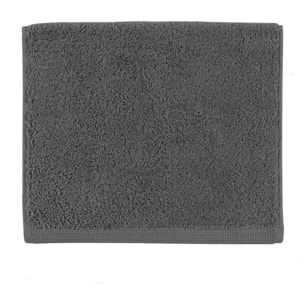 Drap de bain uni en coton, AQUA, Gris Ardoise