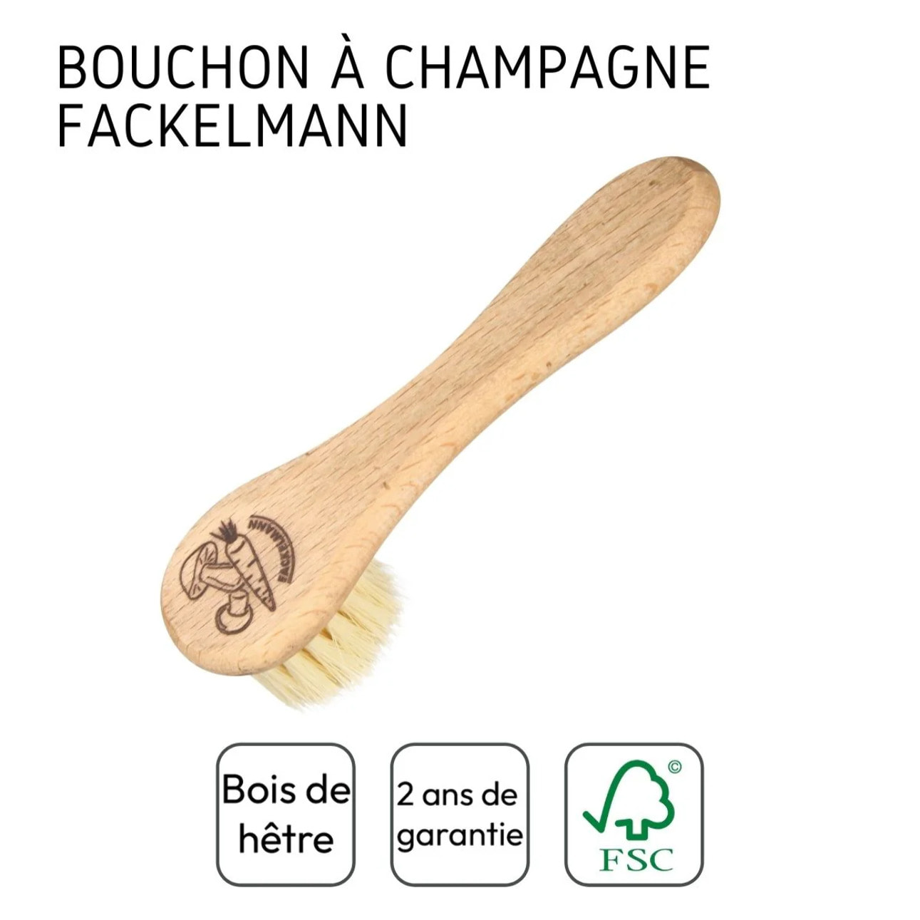 Brosse à légumes en bois Fackelmann Wood Edition