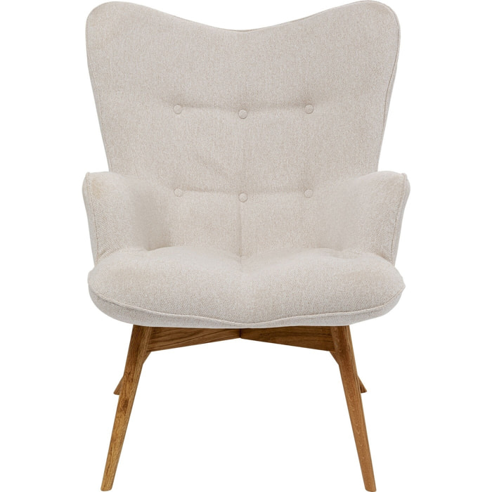 Fauteuil Vicky crème Kare Design