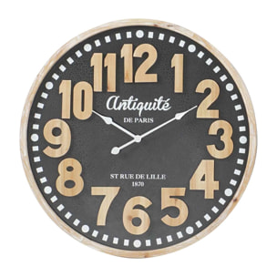 Reloj de pared tíboli madera 80cm