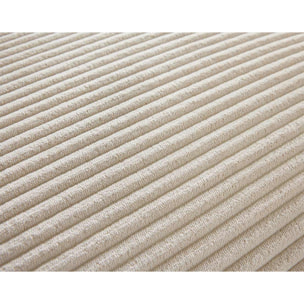 Garance - module d'assise méridienne droit - en velours côtelé - Beige