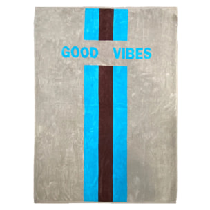 Serviette de plage éponge velours Jacquard - Alto - 140x180cm - 400g/m²