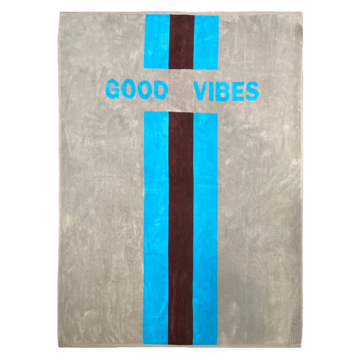 Serviette de plage éponge velours Jacquard - Alto - 140x180cm - 400g/m²