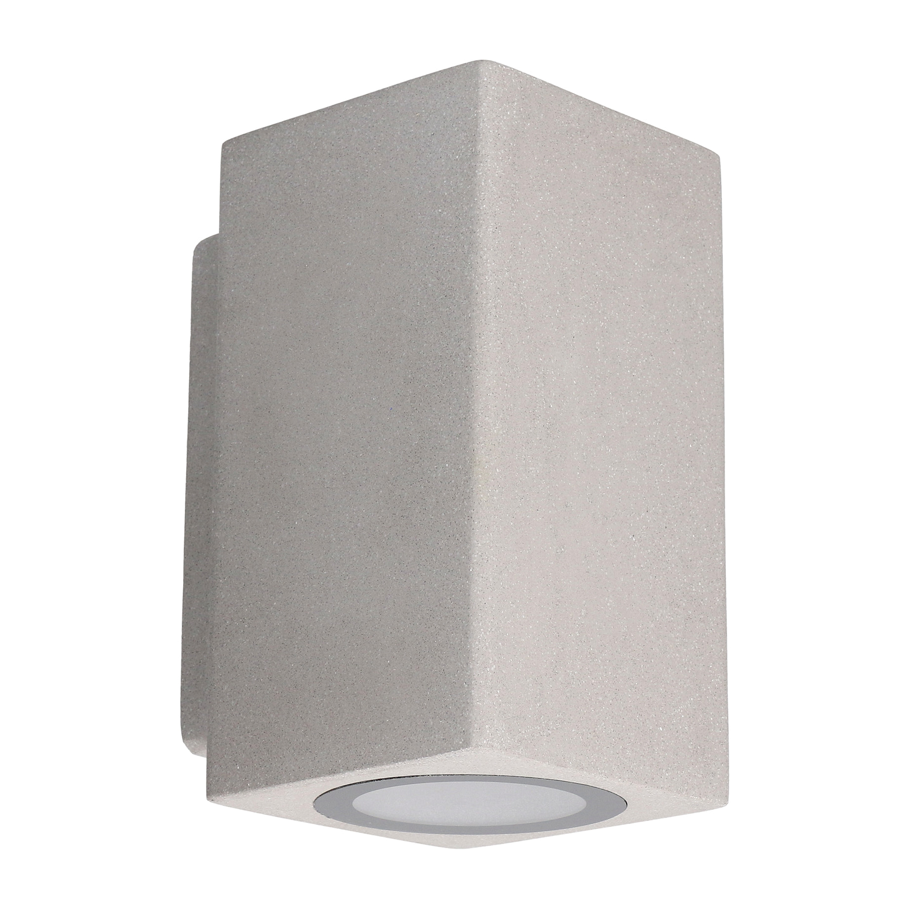 Forlight Aplique Exterior IP44 Rem GU10 16W, Diseño Industrial en Cemento, Resistente al Clima