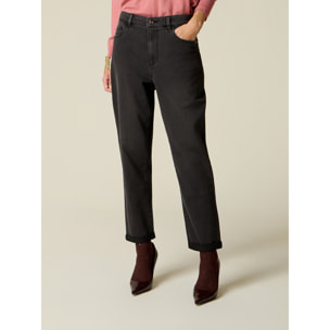 Oltre - Jeans boyslim nero washed - Nero