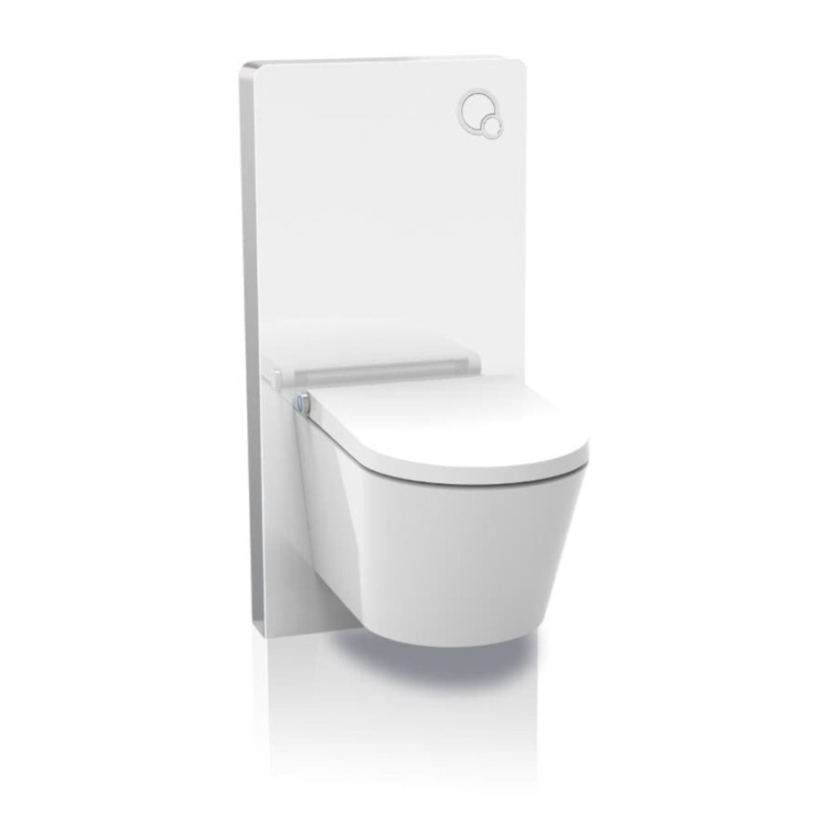 Glass bâti-support pour WC suspendu, hauteur 100,3 cm, double chasse 3/6 L, blanc (SATAMGW-FR)