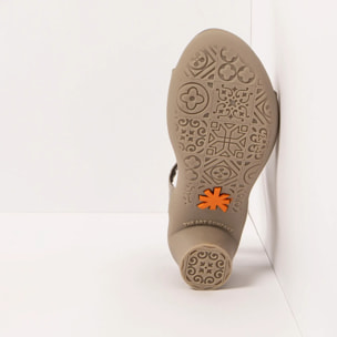Sandalias con tacón 1475 NAPPA SESAME/ ALFAMA color Sesame