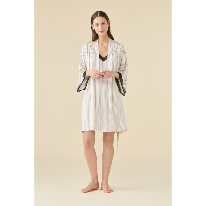 Vestaglia kimono donna estiva in viscosa articolo cherie. Noidinotte