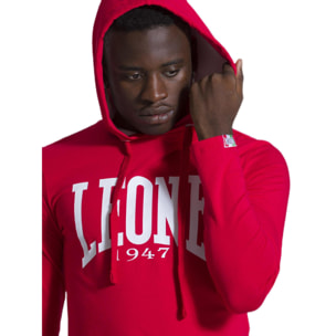 T-shirt da uomo con cappuccio maniche lunghe Leone 1947 Apparel