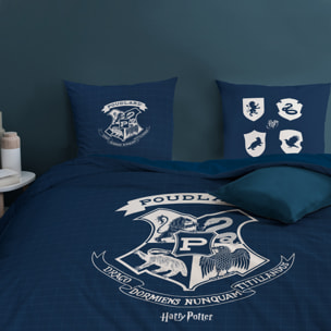 Parure de lit imprimée 100% coton, HARRY POTTER PREPPY