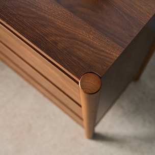 Commode décor bois 6 tiroirs  HARMONY