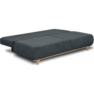 Canapé convertible 3 places en velours côtelé - LARIA