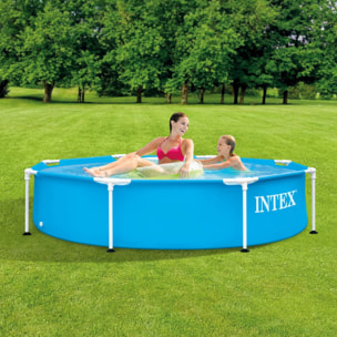 Intex Piscina Metal Frame rotonda, 244x51 cm