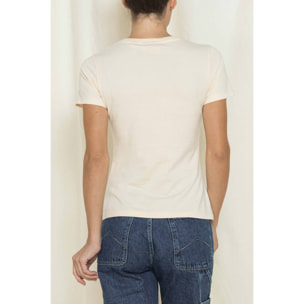 T-SHIRT GIROCOLLO CON STAMPA REPLICA