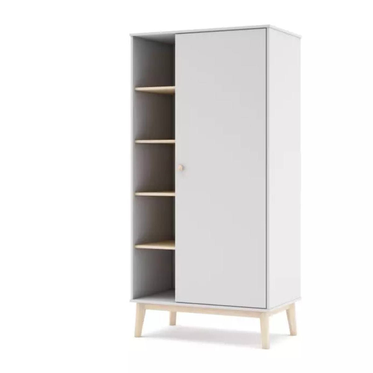 Armario juvenil Misty Breeze Blanco - Oak Soft