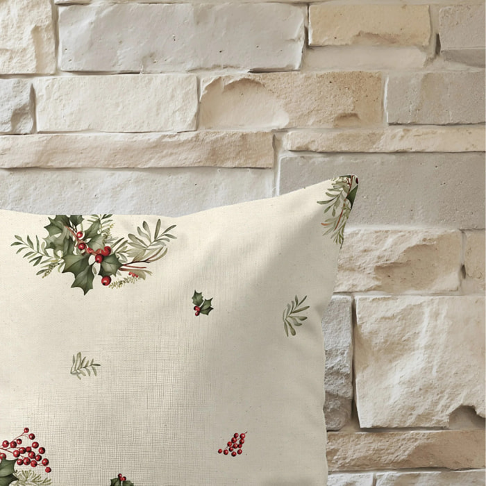 Housse de coussin 100% algodón Winter Holly 50x50 cm