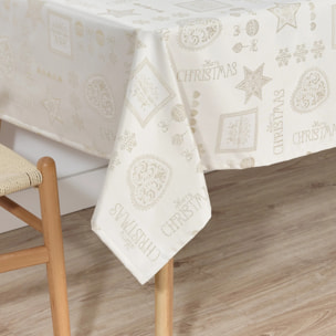 Nappe en tissu jacquard fil d'or PSC4732A