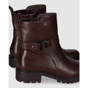 Botines - Marron/Dk.Brown - Tacón: Bajo