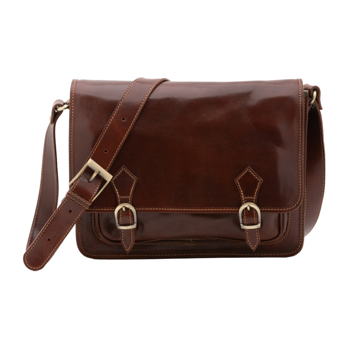 Borsa a tracolla da donna - Modello False - 100% pelle - 35.0 x 27.0 x 14.0 cm