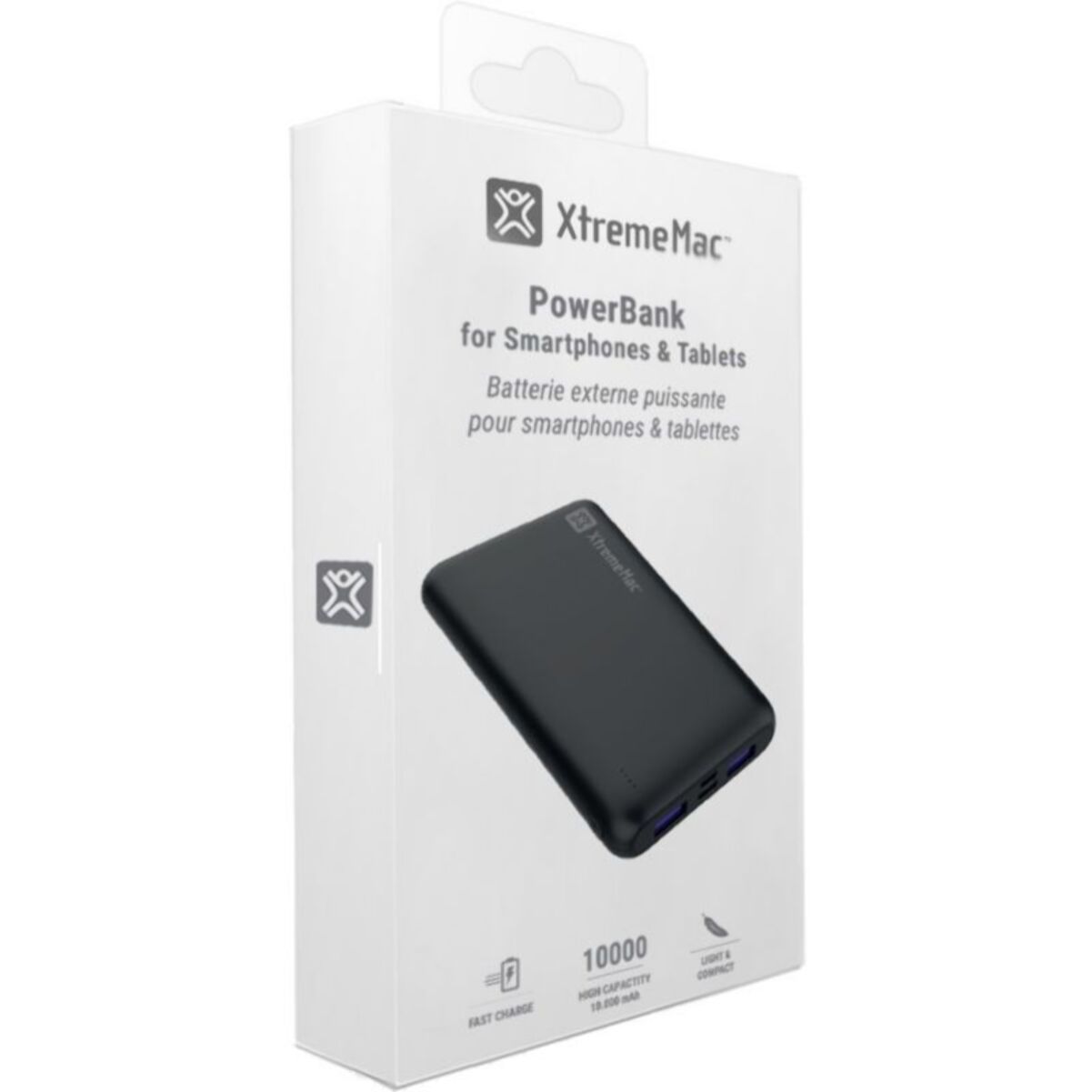 Batterie externe XTREMEMAC 10000 mAh noir