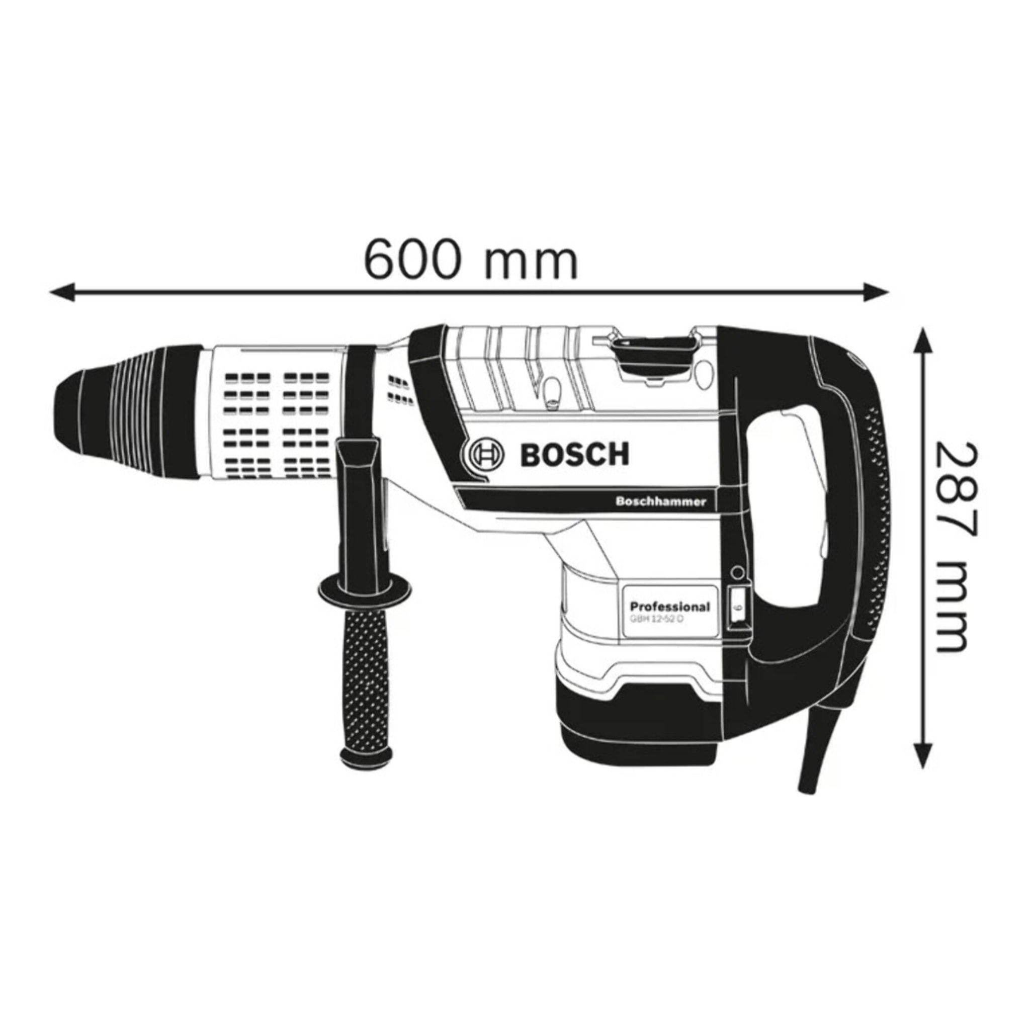 Perforateur SDS-Max GBH 12-52 D BOSCH - 0611266100