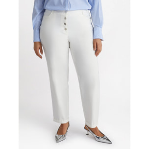 Fiorella Rubino - Pantalones con botones - Blanco