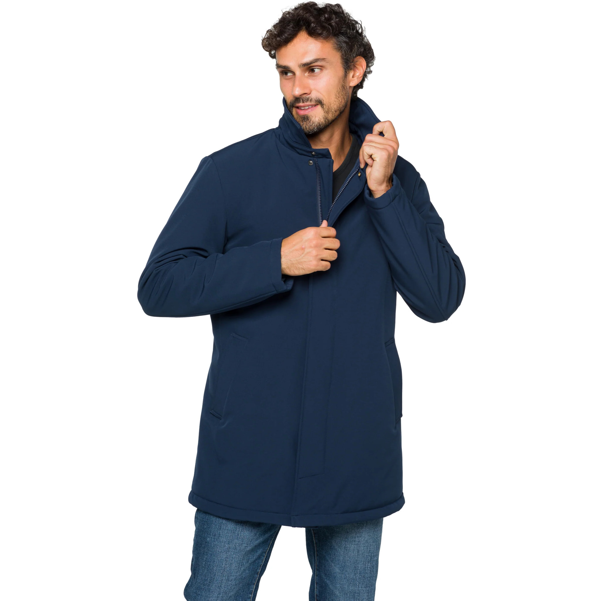 Giacca HENDRIX imbottita impermeabile blu