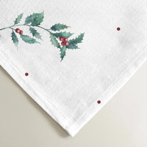 Serviettes pack 2 100% coton White Christmas 2