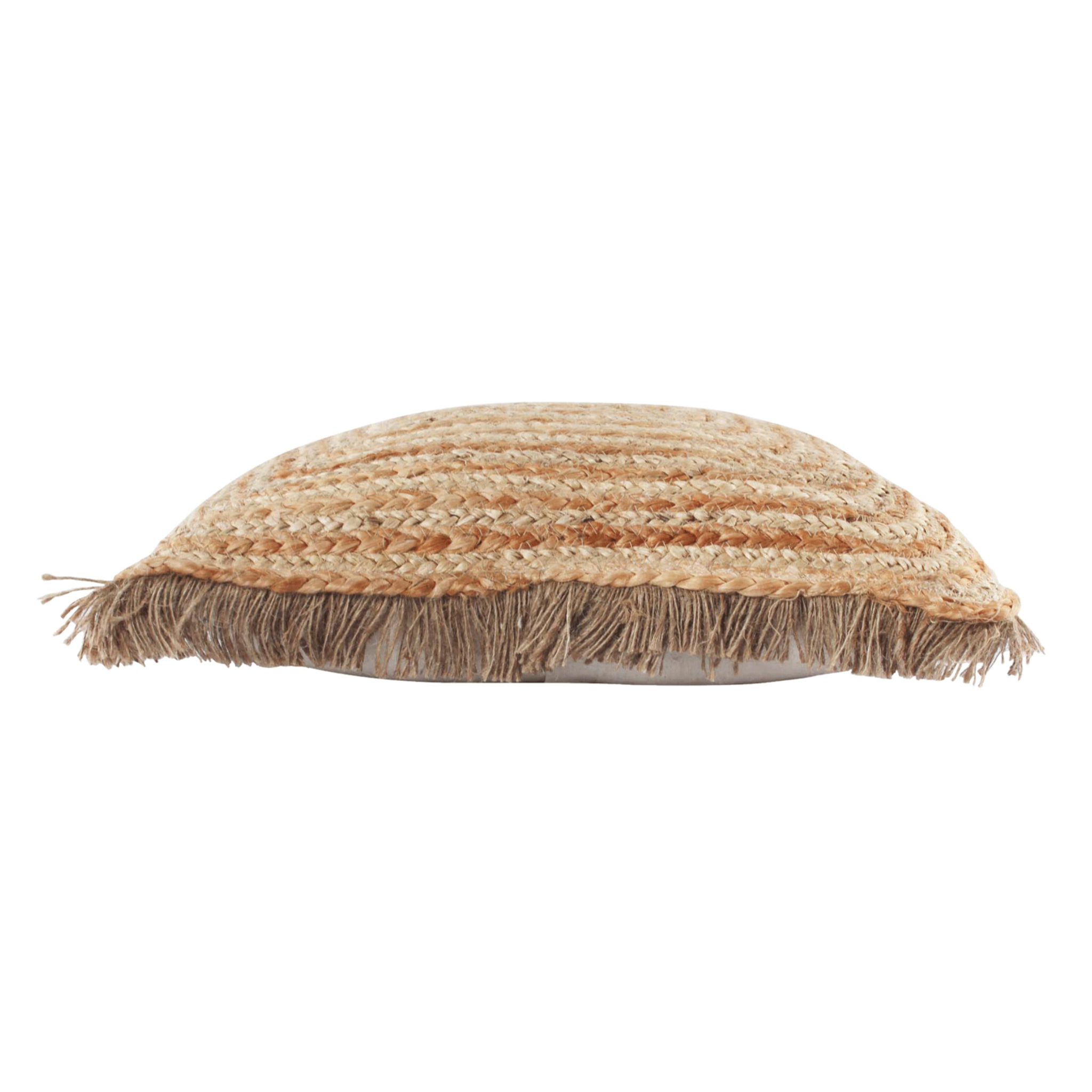 Coussin en jute bohème - Naturel
