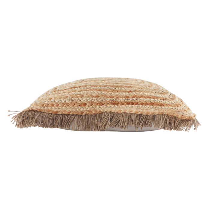 Coussin en jute bohème - Naturel