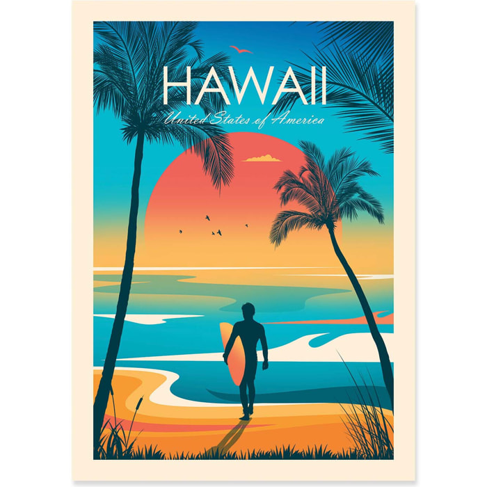 Affiche - Hawaii - Studio Inception