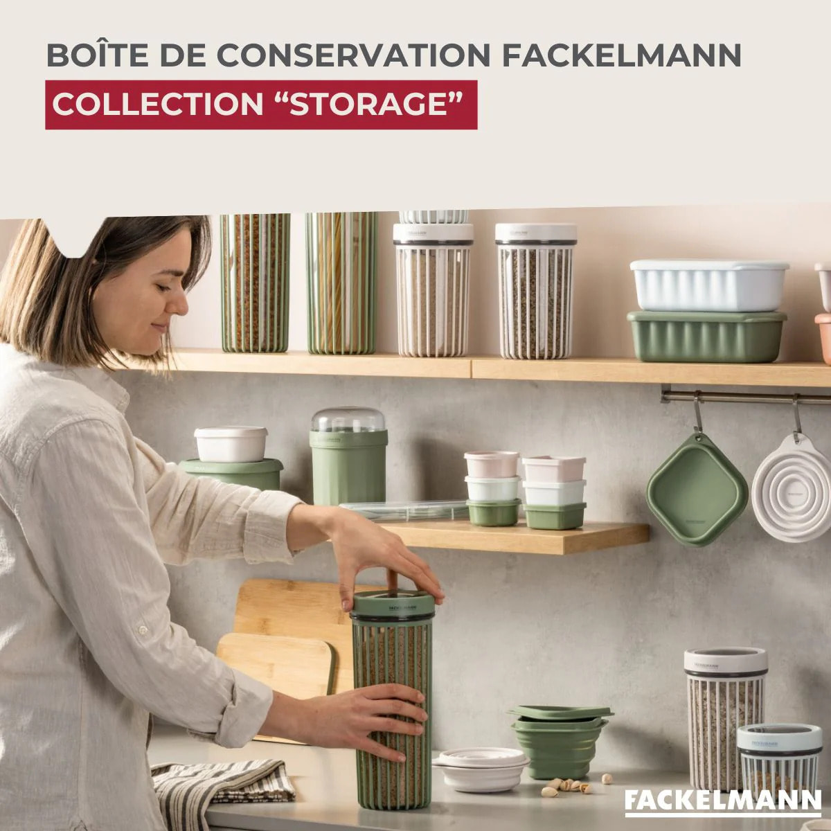 Boite à Provisions 1,7 Litre Fackelmann Storage