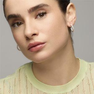 Pendientes acabado plata y Circonita Brillante