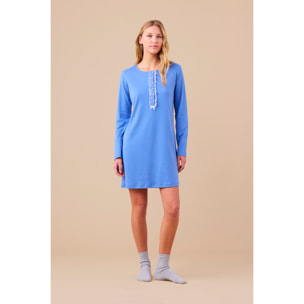 Camicia da notte donna caldo cotone articolo quadretto. Noidinotte