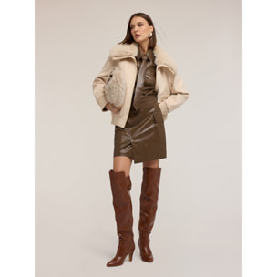 Motivi - Minigonna asimmetrica con tasche - Verde militare