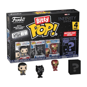 Avengers Bitty Funko Pop Figura Loki Black Panther Iron Man + Sorpresa 2,5 Cm