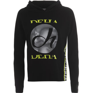 DEHA - Felpa LOGO BANDS HOODIE in cotone per donna