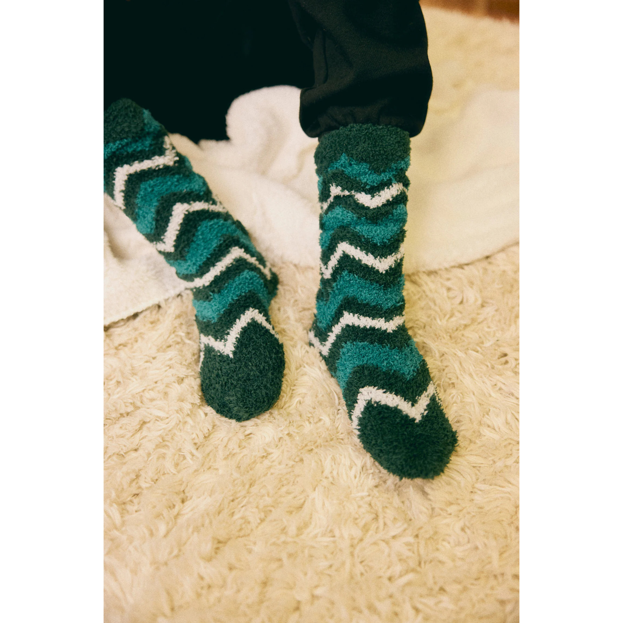 Confezione da 4 calzini antipressione con stampa geometrica astratta