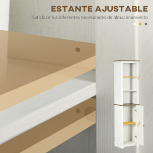 Conjunto de Baño Incluye 1 Mueble para Debajo del Lavabo 1 Armario Alto de Baño y 1 Armario de Pared para Baño Estilo Clásico Blanco
